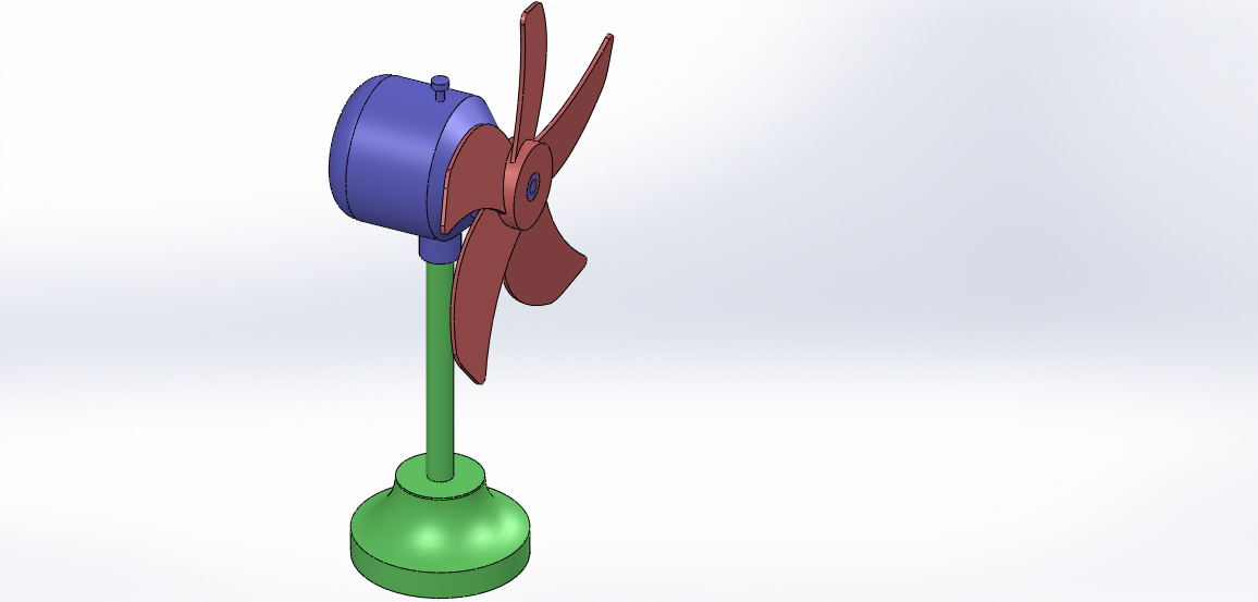 solidworks中的电风扇